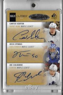 2012-13 SP Authentic Sign Of The Times 6 Toronto Maple Leafs Auto #7/7