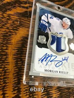 2013-14 UD The Cup MORGAN RIELLY Auto Logo Patch Jersey Rookie RC 75/249