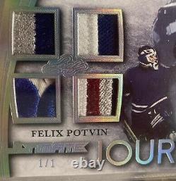 2015-16 Felix Potvin 1/1 Leaf Ultimate Hockey Ultimate Journey Jersey One of One