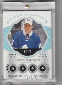 2016-17 Black Diamond Auston Matthews Quad Diamond 59/99 Toronto Maple Leafs