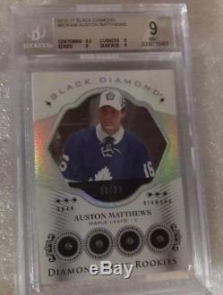 2016-17 Black Diamond Auston Matthews Quad Diamond 90/99 Toronto Maple Leafs