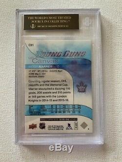 2016-17 Mitch Marner Ud Young Guns Canvas #c91 Rookie Bgs 10 Black Label Toronto