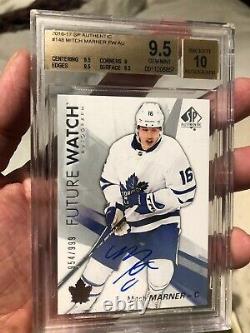 2016/17 SP Authentic Future Watch Mitch Marner RC AUTO /999 BGS 9.5