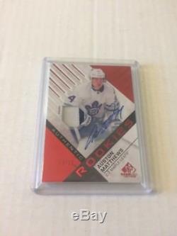 2016-17 SP Game Used Red Auston Matthews Auto Patch RC #/25 Toronto Maple Leafs