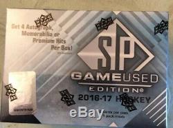 2016-17 Sp Game Used Hockey Sealed Hobby Box 1 Pack 4 Hits Per Box Matthews