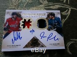 2016-17 The Cup Alexander Ovechkin Pavelski Auto Honorable Numbers 8