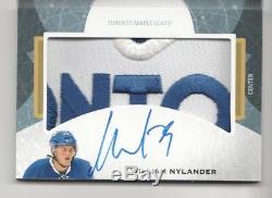2016-17 The Cup Autographed Monumental Rookie Patch AMRP-WN William Nylander 3/6