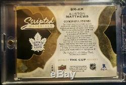 2016-17 The Cup Hockey Scripted Materials Auston Matthews Rookie Auto 32/35 MINT