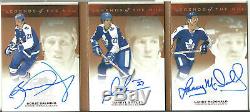 2016-17 The Cup Legends of the NHL Signatures Booklet TORONTO MAPLE LEAFS 5/9