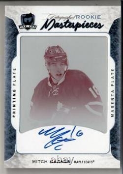 2016-17 The Cup Printing Plate Rookie Magenta #TRI86 Mitch Marner Auto 1/1