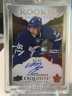 2016-17 UD Exquisite MITCH MARNER Auto Rc /49 Maple Leafs On Card SP Autograph