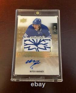 2016-17 UD Premier Mitch Marner Rookie RC Auto Patch RPA SSP /25 TOP PATCH Leafs
