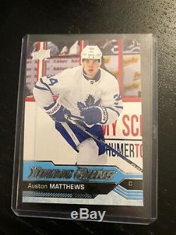 2016-17 UD Young Guns # 201 Austin Matthews Toronto Maple Leafs
