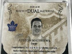 2016-17 Ud Exquisite Rookie Dual Patch Spectrum Auston Matthews #'d 3/5 Rare