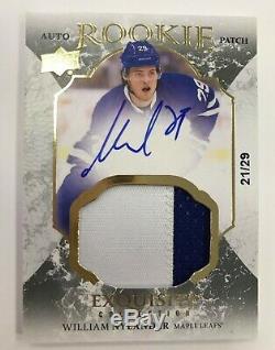 2016-17 Ud The Cup William Nylander Exquisite Rookie Auto Patch 21/29
