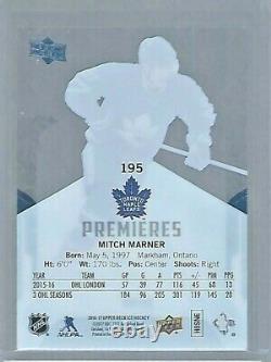 2016-17 Upper Deck Ice Mitch Marner #195 Ice Premieres 51/99 Rookie Card Leafs