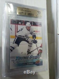 2016/17 Upper Deck Young Guns Canvas Mitch Marner BGS 10 Rookie RC Maple Leafs