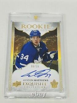 2016 Auston Matthews Rookie Exquisite Collection Signature Extremely Rare /10