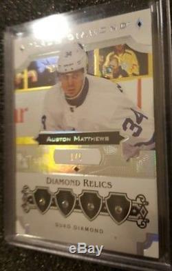 2017-18 Black Diamond Quad Diamond Ssp #1/5 Auston Matthews Toronto Maple Leafs