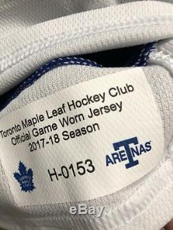 2017-18 Game Worn Toronto Arenas Maple Leafs Zach Hyman Used Jersey SH Assist