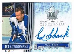 2017-18 Toronto Maple Leafs Centennial AKA Autograph Auto #AKA-ES Eddie Shack