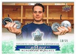 2017-18 Toronto Maple Leafs Centennial GREEN Parallel #199 Auston Matthews 13/25