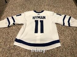 2017-18 Toronto Maple Leafs Road Set 2 Zach Hyman Game Worn Used Adidas Jersey