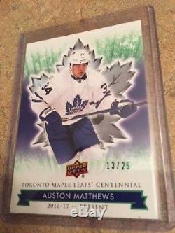 2017-18 UD Toronto Maple Leafs Centennial Auston Matthews #11 Green Version /25