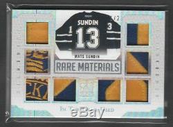 2017 Leaf In The Game Used Mats Sundin Rare Materials 1/1 Gold 1/2 + 2/2 Silver