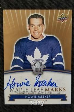 2017 Toronto Maple Leafs Centennial Marks Howie Meeker Auto Autograph Sp Rare