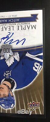 2017 Toronto Maple Leafs Centennial Mitch Marner Maple Leaf Marks Autograph