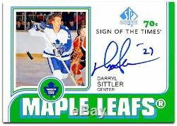 2018-19 SP Authentic Sign of the Times 70's DARRYL SITTLER #ST70-DS A- 1762