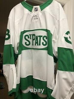 2018-19 Toronto St. Pats Maple Leafs Justin Holl Game Used Worn Jersey