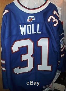 2018 Joseph Woll Game worn team USA jersey WJC Toronto Maple Leafs BC eagles 58G