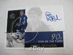 2019/20 SP Authentic Doug Gilmour Sign of the Times 90's Auto Ssp 16804 Packs