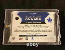 2019-20 ULTIMATE COLLECTION AUSTON MATTHEWS ULTIMATE ACCESS AUTO JERSEY #d 17/35
