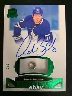2019-20 Ud The Cup Adam Brooks Rookie Auto Green Button 2/3