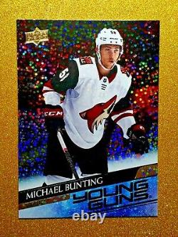 2020-21 UD Extended Series MICHAEL BUNTING Young Guns Speckled Rainbow Foil 727