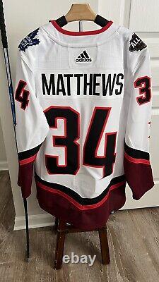 2022 NHL All Star Game Auston Matthews Authentic Adidas Prime Green Jersey! 46