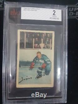 52-53 1952-53 Parkhurst Tim Horton Rookie Bvg 2 Good 58 Toronto Maple Leafs