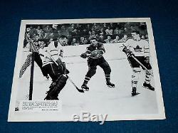 7 Rare 1960s TORONTO MAPLE LEAFS press HALFTONE MOCK-UP photos @ NHL Hockey