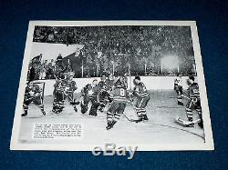 7 Rare 1960s TORONTO MAPLE LEAFS press HALFTONE MOCK-UP photos @ NHL Hockey
