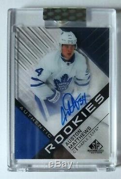 AUSTON MATTHEWS 2018-19 UPPER DECK CLEAR CUT SP Game Used Authentic Rookie Auto