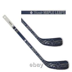 AUSTON MATTHEWS Autographed Maple Leafs Reverse Retro Mini Hockey Stick FANATICS