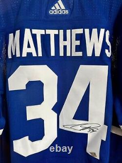 AUSTON MATTHEWS Autographed Toronto Maple Leafs Authentic Adidas Jersey