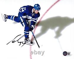 AUSTON MATTHEWS SIGNED TORONTO MAPLE LEAFS 8x10 PHOTO AUTOGRAPH BECKETT BAS COA