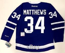 Auston Matthews Signed Toronto Maple Leafs Reebok Premier Home Jersey Psa Coa