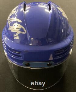 AUSTON MATTHEWS Signed Autographed Maple Leafs Mini Helmet FANATICS B078749