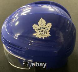 AUSTON MATTHEWS Signed Autographed Maple Leafs Mini Helmet FANATICS B078749