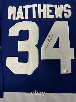 AUSTON MATTHEWS Signed Autographed Toronto Maple Leafs Custome Jersey Beckett